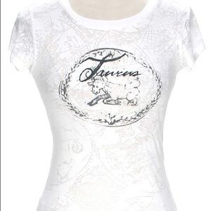 BCBG White Taurus T-shirt